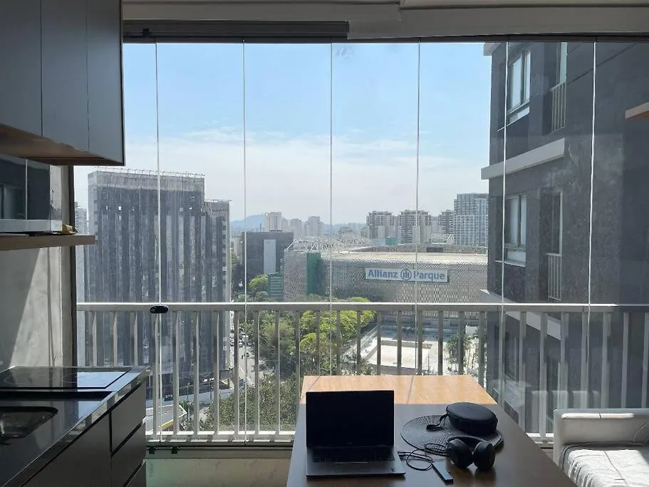 아파트 Studio Moderno E Encantador Perdizes Allianz Unimed 상파울루 브라질
